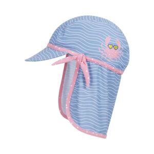 Playshoes Casquette de protection contre les UV crabe bleu-rose