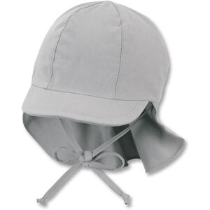 Sterntaler Casquette a visiere avec protection du cou gris fumee