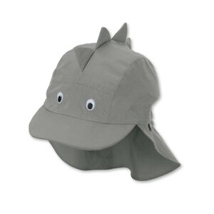 Sterntaler Casquette a visiere avec protection du cou gris fumee