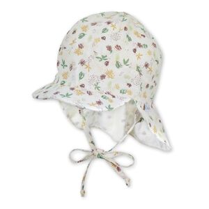 Sterntaler Casquette a visiere biologique avec protection du cou ecru