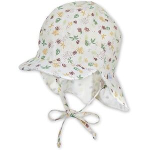 Sterntaler Casquette a visiere biologique avec protection du cou ecru