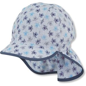 Sterntaler Casquette a visiere biologique avec protection du cou bleu