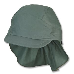 Sterntaler Casquette enfant visiere protege-cou vert fonce