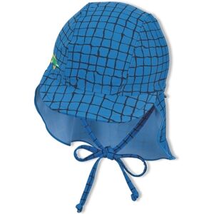 Sterntaler Casquette a visiere avec protege-cou bleu