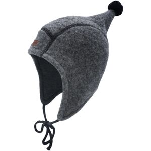 Maximo Bonnet a pointe Pompon gris moyen melange