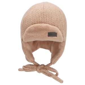 Sterntaler Casquette aviateur aspect tricot beige