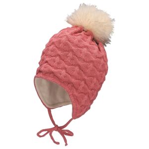 Sterntaler Bonnet a pompon structure rose