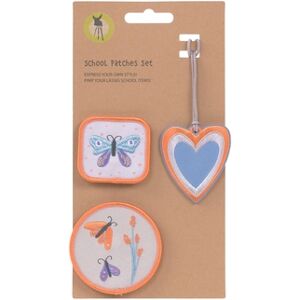 LÄSSIG Kit de patchs scolaires Butterfly