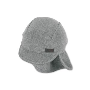 Sterntaler Casquette avec protege-nuque en tissu eponge gris fume