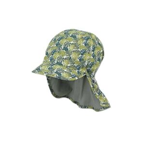 Sterntaler Casquette reversible avec protege-nuque Feuilles vert fonce