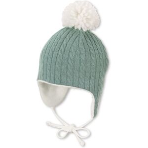 Sterntaler Bonnet Inka motif torsade vert