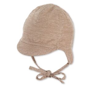 Sterntaler Casquette a visiere en velours côtele fin beige