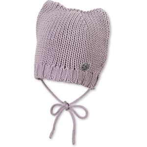 Sterntaler Bonnet tricote oreille de chat rose