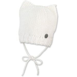 Sterntaler Bonnet tricote oreille de chat ecru