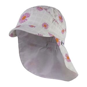 Sterntaler Casquette avec protection de cou fleur vert pale