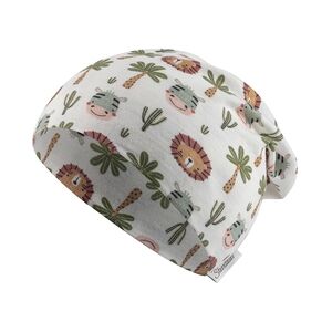 Sterntaler Bonnet Slouch Safari animaux ecru