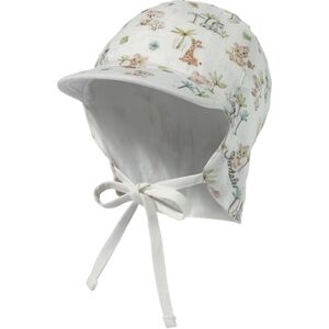 Sterntaler Casquette avec protection de cou Bebes animaux ecru