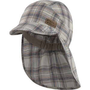 Sterntaler Casquette a visiere avec protection de nuque carreau beige