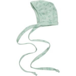 Bonnet premier age Engel menthe pastel imprime