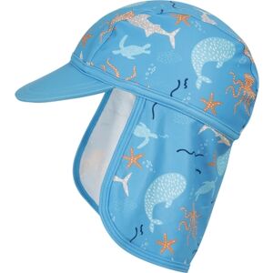 Playshoes Casquette a visiere anti-UV Animaux de mer turquoise