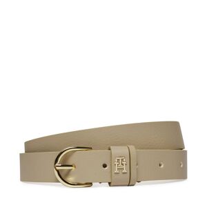 Ceinture femme Tommy Hilfiger Th Central Cc And Coin Beige - Publicité