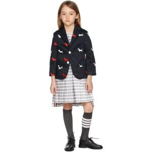 "Thom Browne Enfant   Veston bleu marine à motif Hector Half Drop" - 2Y - Publicité