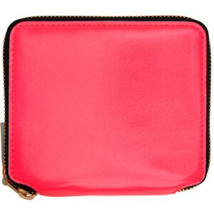 COMME des GARÇONS WALLETS Portefeuille Super Fluo rose à glissière - UNI - Publicité