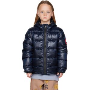 "Canada Goose Kids Enfant   Blouson Crofton bleu marine rembourré en duvet à capuche" - 2-3Y - Publicité