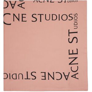 Acne Studios Foulard rose à motif à logo - UNI - Publicité