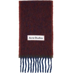 Acne Studios Écharpe rouge et bleu à franges - UNI - Publicité