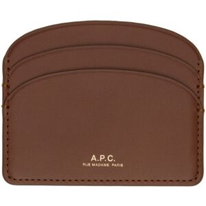 A.P.C. Porte-cartes Demi-lune brun - UNI - Publicité