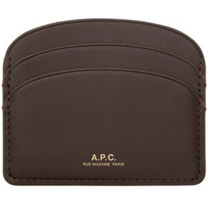 A.P.C. Porte-cartes Demi-lune brun - UNI - Publicité