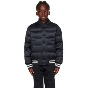 "Moncler Enfant Enfant   Blouson aviateur Dives bleu marine rembourré en duvet" - 12Y - Publicité