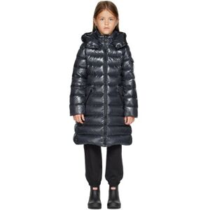 "Moncler Enfant Enfant   Blouson Moka bleu marine rembourré en duvet" - 10Y - Publicité