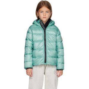 "Canada Goose Kids Enfant   Blouson Crofton bleu rembourré en duvet" - 6-7Y - Publicité