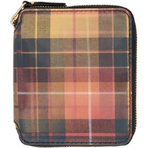 COMME des GARÇONS WALLETS Portefeuille rouge et jaune à motif tartan lenticulaire - UNI - Publicité