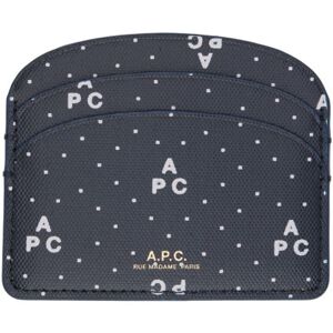 A.P.C. Porte-cartes Demi-lune bleu marine - UNI - Publicité