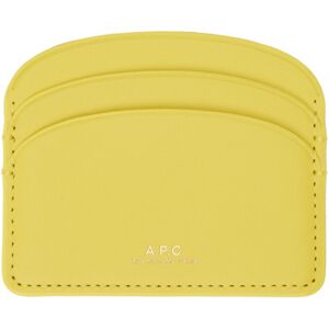 A.P.C. Porte-cartes Demi-lune jaune - UNI - Publicité