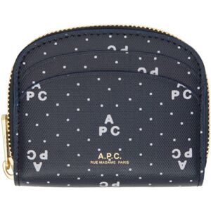 A.P.C. Mini pochette à monnaie compacte Demi-lune bleu marine - UNI - Publicité