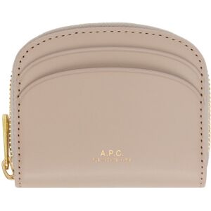 A.P.C. Mini pochette à monnaie compacte Demi-lune rose - UNI - Publicité