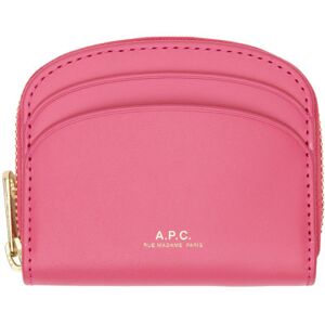 A.P.C. Mini portefeuille compact Demi-lune rose - UNI - Publicité