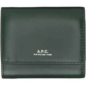 A.P.C. Petit portefeuille compact Lois vert - UNI - Publicité