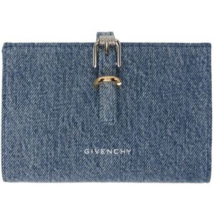 Givenchy Portefeuille bleu en denim à ferrure Voyou - UNI - Publicité