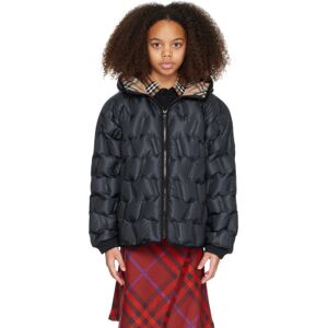 "Burberry Enfant   Blouson matelassé bleu marine rembourré en duvet" - 3Y - Publicité