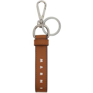 Marni Porte-clés brun clair à logo - UNI - Publicité