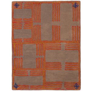 MAKI RUGS Tapis Circuit brun et orange - UNI - Publicité