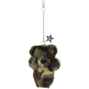 VAQUERA Porte-clés en forme d'ours en peluche kaki et brun - UNI - Publicité