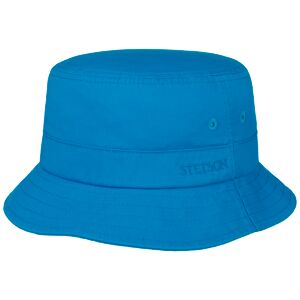 Stetson Chapeau Anti UV Cotton Twill Bucket  , size S (54-55 cm), colour bleu - Publicité