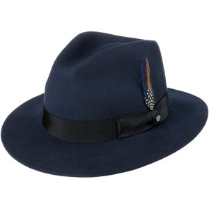 Stetson Chapeau en Laine Viconti Traveller  , size L (58-59 cm), colour bleu fonc� - Publicité