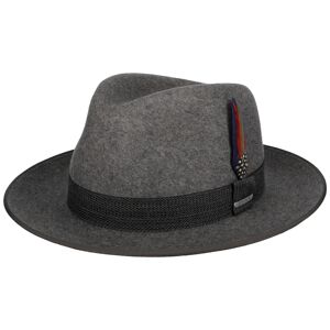 Stetson Chapeau en Laine Tarvenco Fedora  , size XXL (62-63 cm), colour gris - Publicité